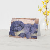 箱のラベンダー カード (黄色い花)