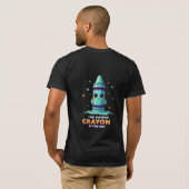 箱の中でもっとも可愛いクレヨン かわいいアート Tシャツ (裏面フル)