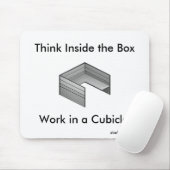 箱の中で考えて下さい; キュービクルで働かせて下さい マウスパッド (マウス)
