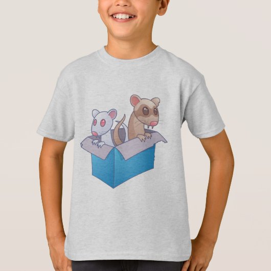箱の中のフェレット Tシャツ (正面)