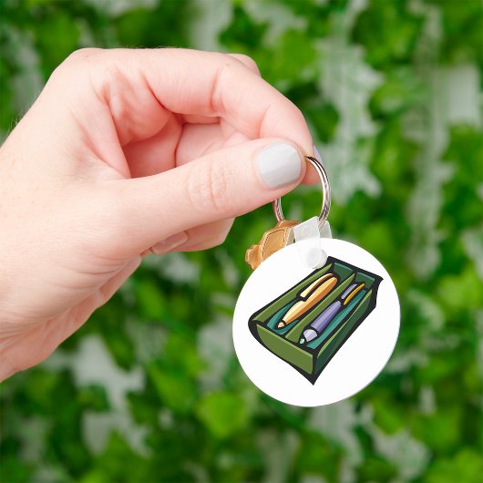 箱の中のペン キーホルダー