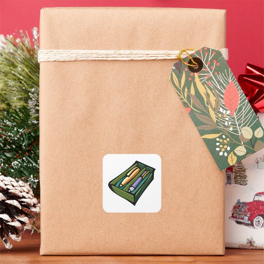 箱の中のペン スクエアシール