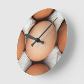 箱の中の卵 ラウンド壁時計 (傾斜)