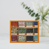 箱の中の古い大理石 ポストカード (スタンド正面)