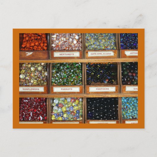 箱の中の古い大理石 ポストカード (正面)