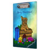 箱の中の子犬，メリークリスマス クリップボード (左)