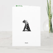 箱の中の子犬，メリークリスマス シーズンカード (裏面)