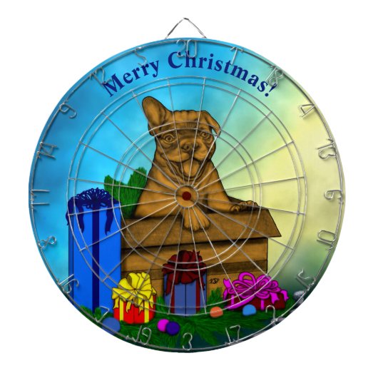 箱の中の子犬，メリークリスマス ダーツボード (正面)