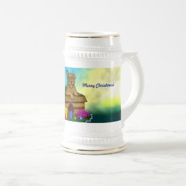 箱の中の子犬，メリークリスマス ビールジョッキ