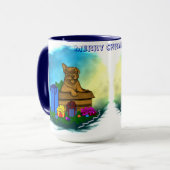 箱の中の子犬，メリークリスマス マグカップ (正面左)