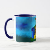 箱の中の子犬，メリークリスマス マグカップ (左)