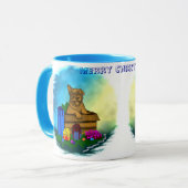 箱の中の子犬，メリークリスマス マグカップ (正面左)