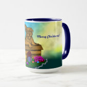 箱の中の子犬，メリークリスマス マグカップ (正面右)