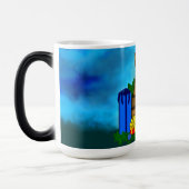 箱の中の子犬，メリークリスマス モーフィングマグカップ (左)