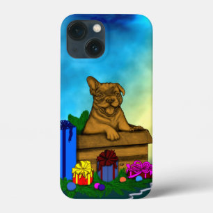 箱の中の子犬、メリークリスマス iPhone 13 MINIケース
