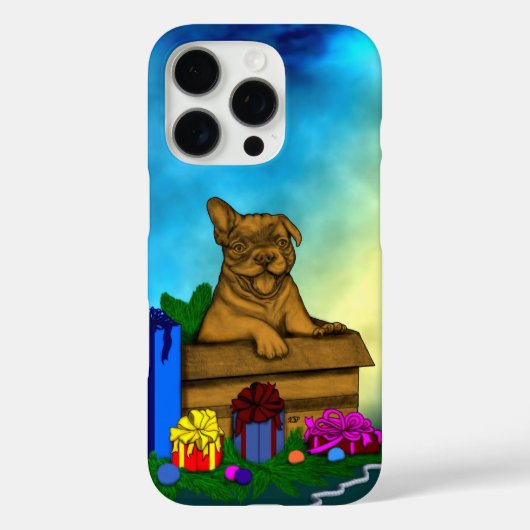 箱の中の子犬，メリークリスマス Case-Mate iPhoneケース (裏面)