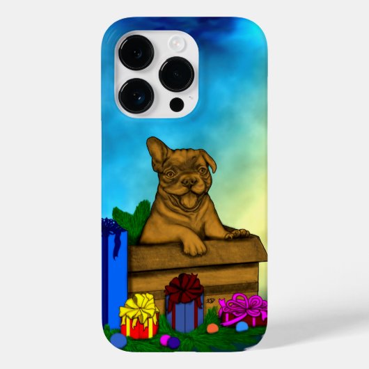 箱の中の子犬,メリークリスマス Case-Mate iPhoneケース (裏面)