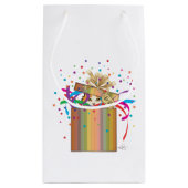 箱の中の猫のぞき スモールペーパーバッグ (裏面)