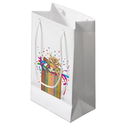 箱の中の猫のぞき スモールペーパーバッグ (正面アングル)