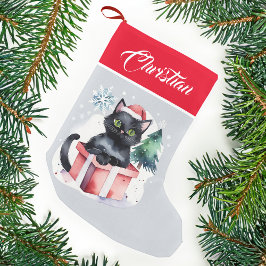 箱の中の猫クリスマスプレゼント猫の人々 スモールクリスマスストッキング