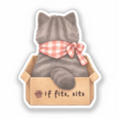 箱の中の猫 シール (正面)
