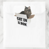 箱の中の猫! スクエアシール (バッグ)