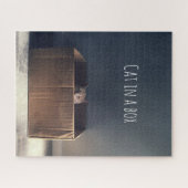 箱の中の猫。禅猫マスター。 ジグソーパズル (横)