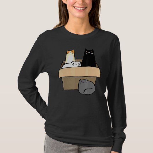 箱の中の猫 Tシャツ (正面)