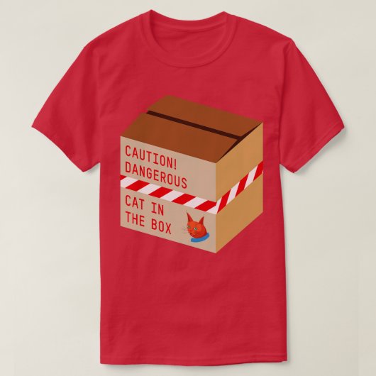 箱の中の猫 Tシャツ (デザイン正面)