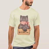 箱の中の猫Tシャツ Tシャツ (正面)