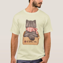 箱の中の猫Tシャツ Tシャツ