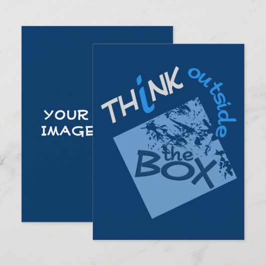 箱の外での招待/発表 招待状 (正面/裏面)