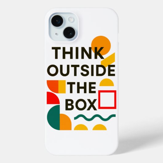 箱の外で考えよう Case-Mate iPhoneケース (裏面)