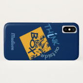 箱の外の名前をカスタムする電話ケース Case-Mate iPhoneケース (裏面(横))