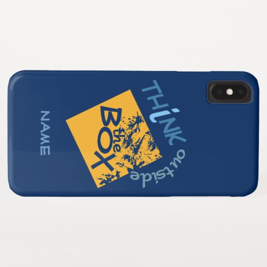 箱の外の名前をカスタムする電話ケース Case-Mate iPhoneケース (裏面(横))