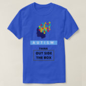 箱の外考えの自閉症の意識 Tシャツ (デザイン正面)
