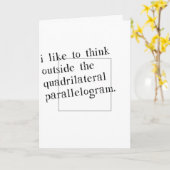 箱の外考えへ出るのが好きだ カード (黄色い花)