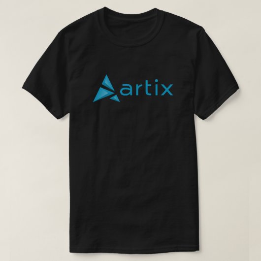 箱の暗闇のArtixのロゴそしてブランド Tシャツ (デザイン正面)