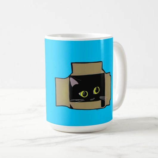箱の猫 マグカップ (正面右)
