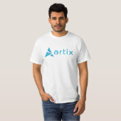 箱のTシャツのArtixのロゴのブランド Tシャツ (正面フル)