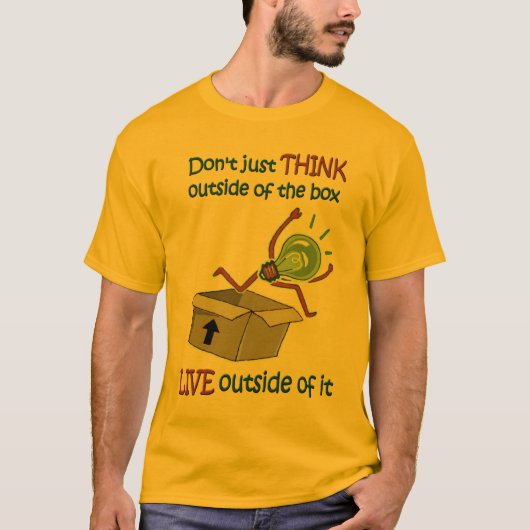 箱のTシャツ-ライトの外 Tシャツ (正面)