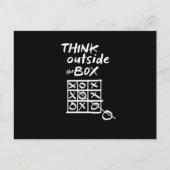 箱のTic TACのつま先のおもしろいな遊ぶことの外で考えて下さい シーズンポストカード (正面)