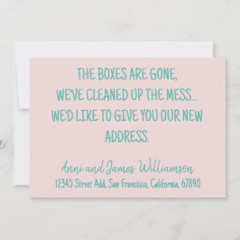 箱は消え、我々は混乱を一掃した移動 案内状