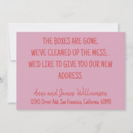 箱は消え、我々は混乱を一掃した移動 案内状