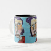 箱は11恋しく思ozマグカップ ツートーンマグカップ (正面左)