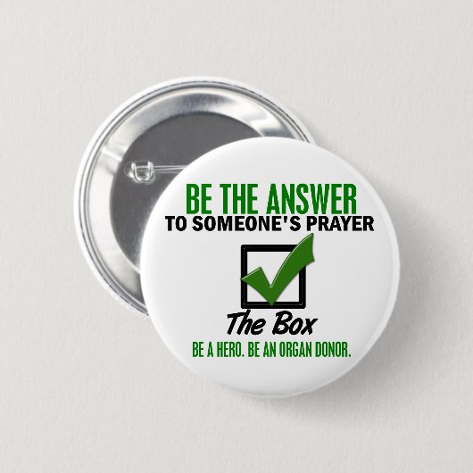 箱をあります臓器提供者3が点検して下さい 缶バッジ (正面&裏面)