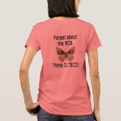 箱を忘れて。外で考えよう。バタフライTシャツ Tシャツ (裏面)