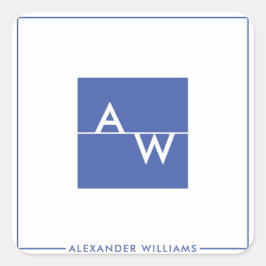 箱モノグラムのフォーマル スクエアシール