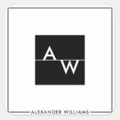 箱モノグラムのフォーマル スクエアシール (正面)