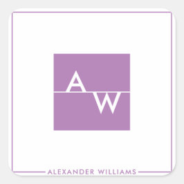 箱モノグラムのフォーマル スクエアシール